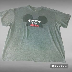 Disney Men's Short Sleeve T-Shirt Size XXL Gray Forever Your Mickey